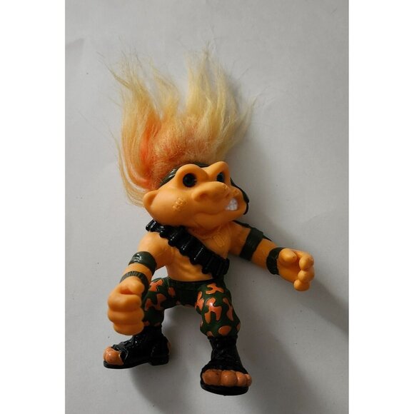 Battle Trolls Sergeant Troll Military Soldier 5" Hasbro 1992 Troll doll RARE - Picture 4 of 4
